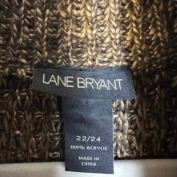 Lane Bryant womens sweater vest brown tan 3 button costal grandma plus size - Picture 4 of 8